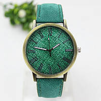 Жіночі наручні годинники Джинс Зелений