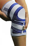 Наколінник Power System PS-6008 Knee Support Pro Blue/White (1шт.) S/M, фото 4