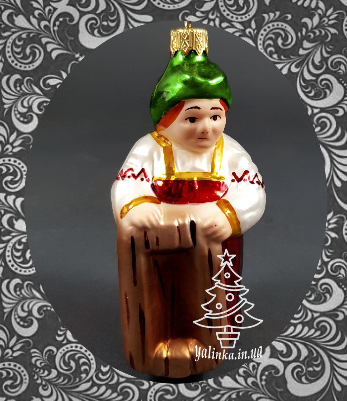 Скляна ялинкова іграшка Стара з коритом 52/до