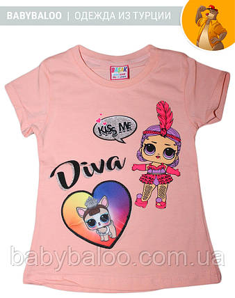 Футболка миготлива "LOL Diva"(від 1 до 4 років), фото 1