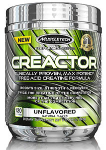 MuscleTech Creactor HCL, Креатин гідрохлорид (120 порцій)