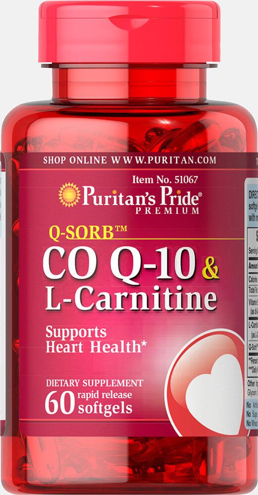 Q-SORB™ Co Q-10 30 mg plus L-Carnitine 250 mg 60 Softgels