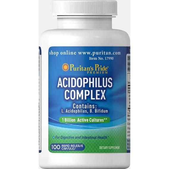 Puritan's pride Probiotic Acidophilus Complex 100 (капс.) срок 09/19