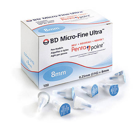 Голки для шприц-ручок Мікрофайн Плюс 8 мм, BD Micro-Fine Plus 8мм 31G - Поштучно Микрофайн, фото 3