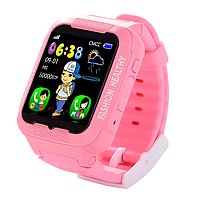 Детские смарт часы с GPS трекером Smart Baby Watch K3 Kids Waterproof Розовый