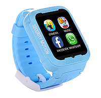 Детские смарт часы с GPS трекером Smart Baby Watch K3 Kids Waterproof Голубой