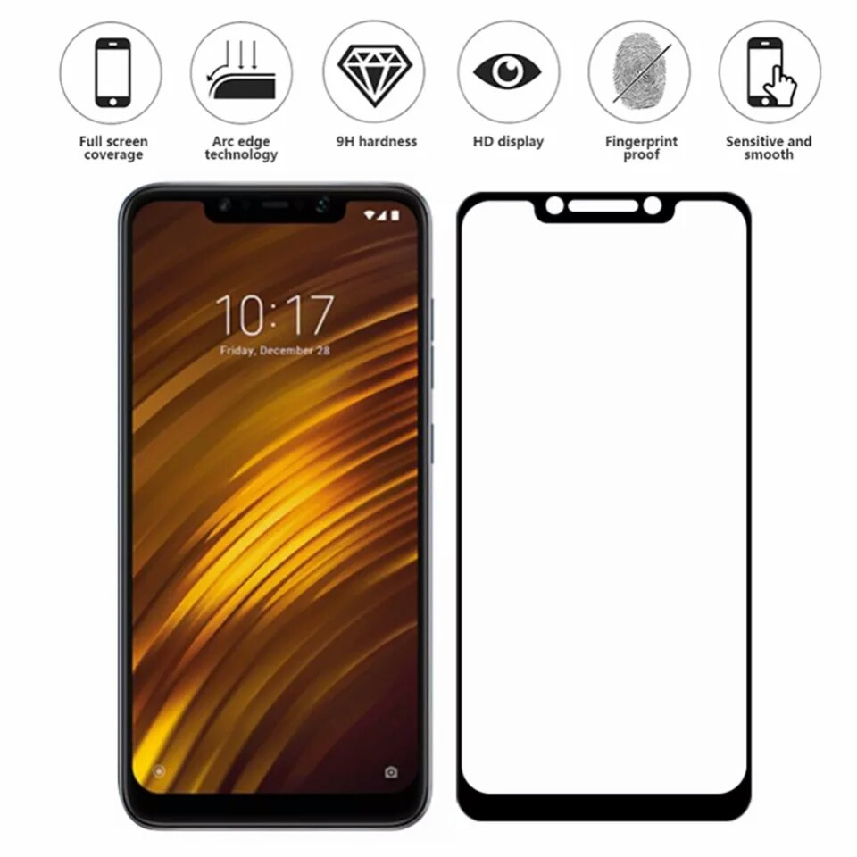 Закаленное защитное Стекло 0.26 мм для Xiaomi Pocophone F1 - фото 3 - id-p374934642