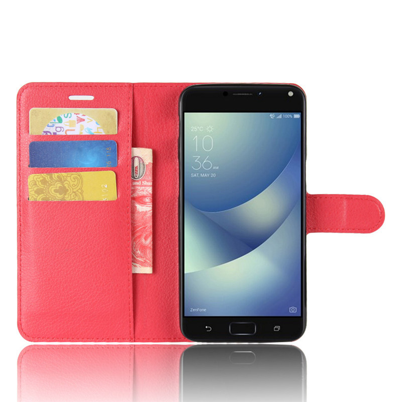 Чохол-книжка Litchie Wallet для Asus Zenfone 4 Max ZC554KL Червоний