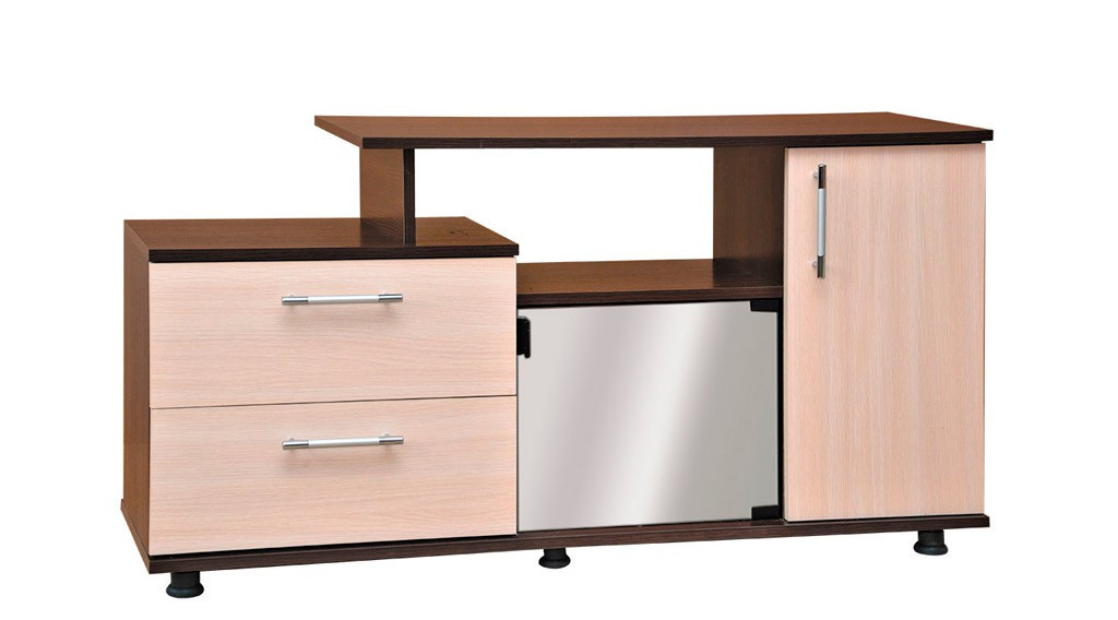 Тумба під телевізор дводверна з ДСП/Скло Токіо Пехотін, фото 1