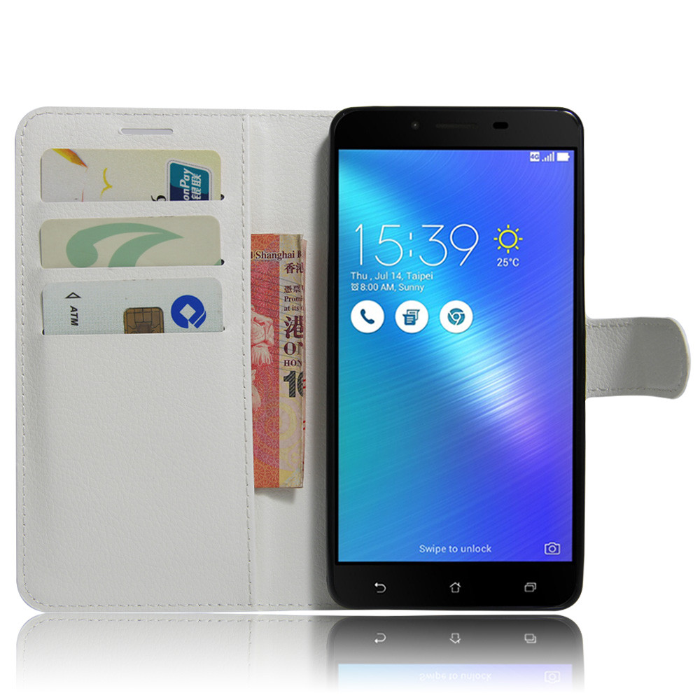 Чехол-книжка Litchie Wallet для Asus Zenfone 3 Max ZC553KL Белый - фото 1 - id-p847212936