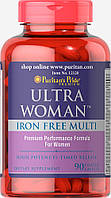 Puritan's Pride Ultra Women Iron Free, Женские витамины без железа (90 таб.)