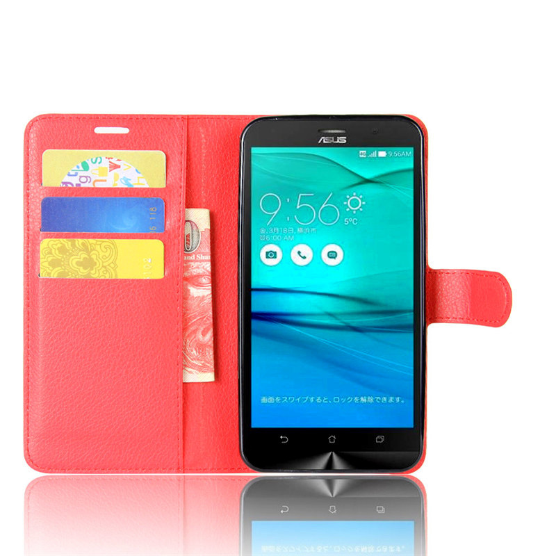 Чохол-книжка Litchie Wallet для Asus Zenfone Go ZB552KL Червоний