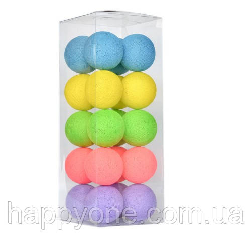 Тайська гірлянда "Makarons" (35 кульок) петля