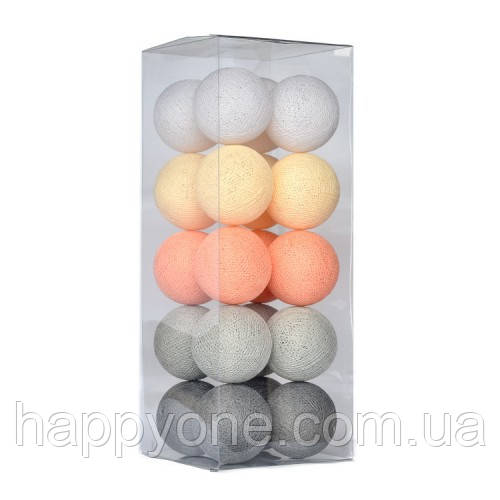Тайська гірлянда "Stone pearls" (20 кульок) лінія від USB