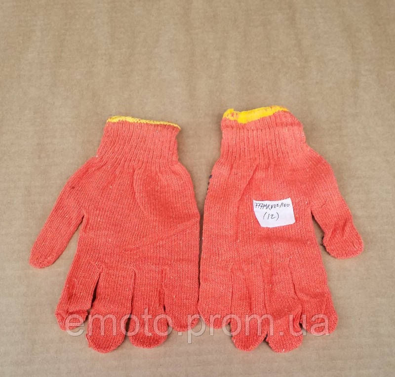 Перчатки рабочие (оранжевые) - фото 2 - id-p847230240