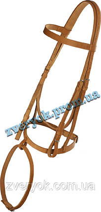 Вуздечка для коня шкіряна спортивна. Вуздечки для коня Horse Stall. Шкіряна вуздечка для коней, фото 3