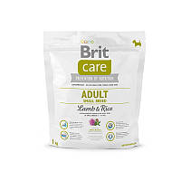 Сухий корм для дорослих собак дрібних порід Brit Care Adult Small Breed Lamb & Rice 1кг