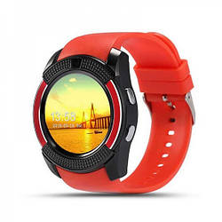 Умные часы Smart Watch V8 красные Оригинал