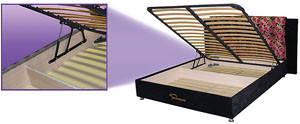 Ліжко подіум №6 двоспальне Matroluxe з підйомним механізмом (тканина оббивки: 1 категоря) спальне місце, фото 2