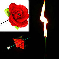 Реквизит для фокусов | Факел превращающийся в розу (красная)