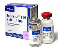 ЗОЛЕТІЛ 100 ZOLETIL засіб для загальної анестезії кішок і собак, 5 мл