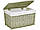 Плетена коробка 34x56x34 см — Колір: перуанський сірий 65 л, фото 2