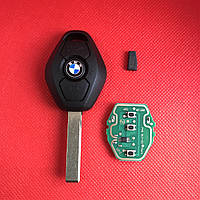 Ключ БМВ Bmw 3, 5, 7, x5 EWS чип PCF7935 ID 44 315Mhz / 433Mhz Лезо HU92