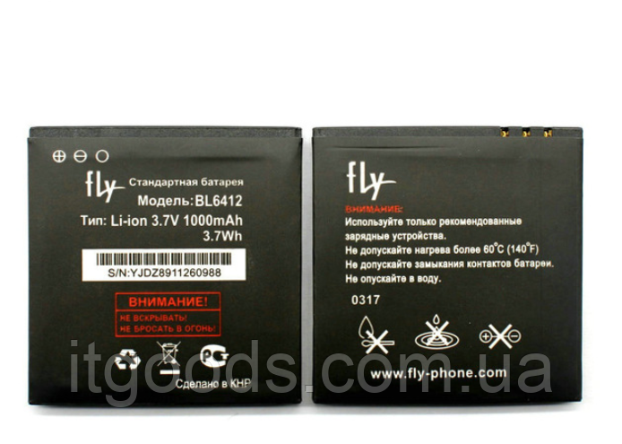 Оригінальний акумулятор (АКБ, батарея) Fly BL6412 для E158 | IQ434 Era Nano 5