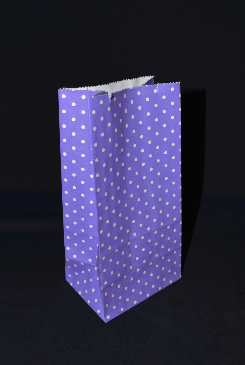Паперовий подарунковий пакет "Фіолетовий" (100шт.) 190х95х65