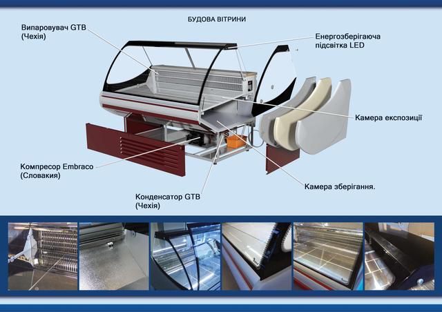 Витрина холодильная SGL 160