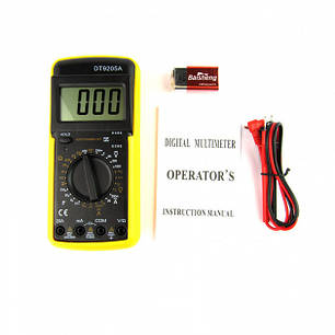 Мультиметр універсальний Digital DT-9205A цифровий N, фото 3