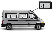 Бічне скло Renault Master 1997-2010 переднє праве