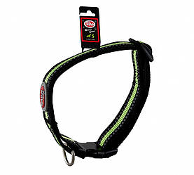 Нашийник з відбивачем Pet Nova Neoprene Comfort S Чорно-зелений