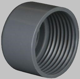 Заглушка ПВХ Pimtas Туреччина з внутрішньою різзю та клейовою муфтою діаметр 50х1 1/2"