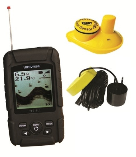Ехолот для риболовлі Lucky FF718Li з двома датчиками і акумулятором