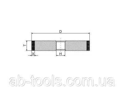 Круг алмазний 150/5/32 прямого профілю заточувальний 100% СТАНДАРТ, фото 1