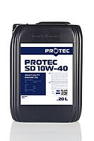 Масло 10W-40 CI-4/SL моторное канистра 20л Protec SD 10W-40 Моторна олива 10W40 CI4/SL масло 10в40 сі4 сиай4