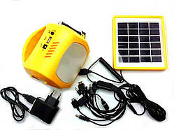 Ліхтар світлодіодний із зарядкою від сонячної батареї, заряджання телефона, смартфона, планшета від сонця, літієві