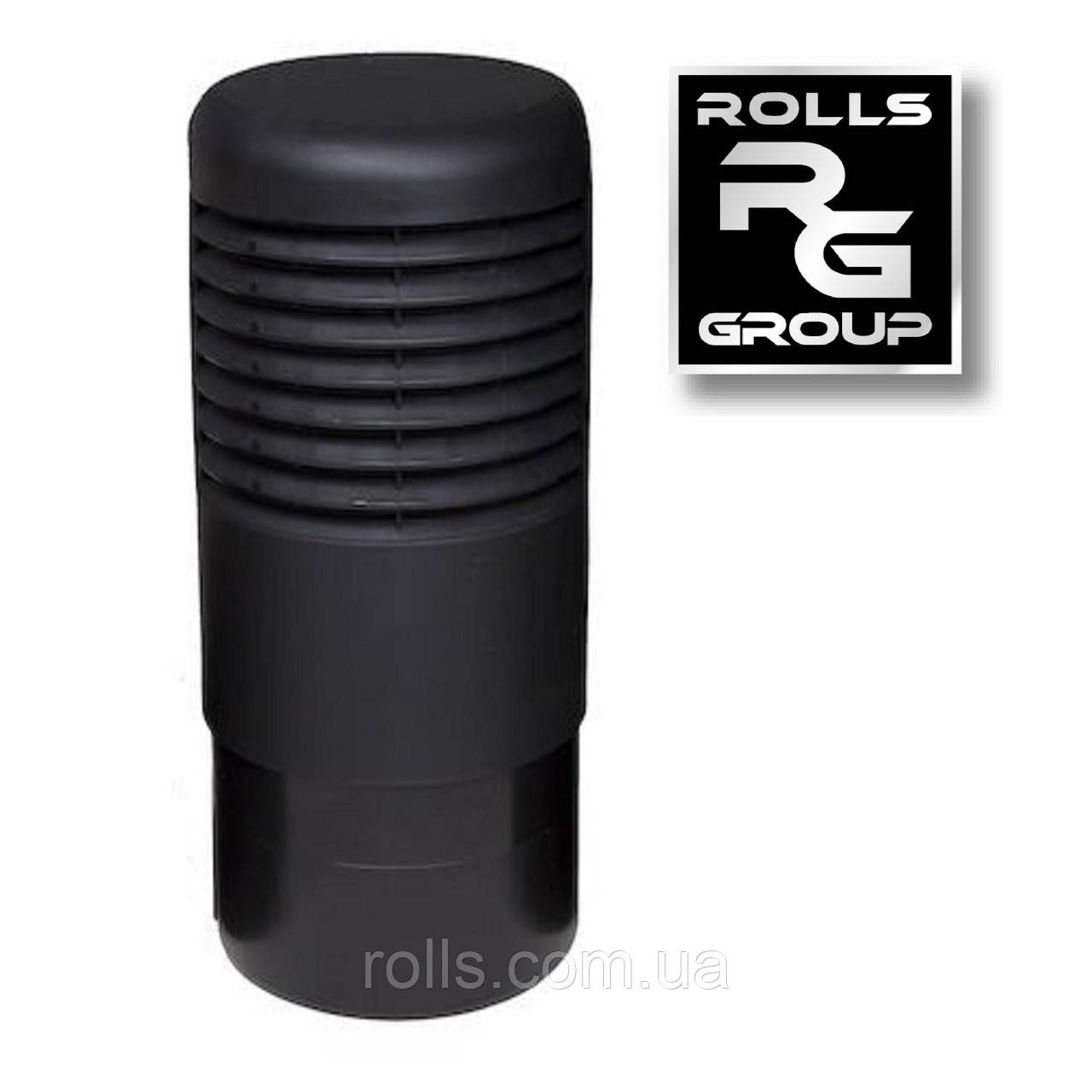ROSS - 160 Дефлектор, колпак цокольного аэратора ROSS 160/170 Чёрный RR33 RAL 9005 - фото 1 - id-p847708026