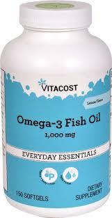 Vitacost Omega-3 Риб'ячий жир Лимон 1000 мг, 150 капсул