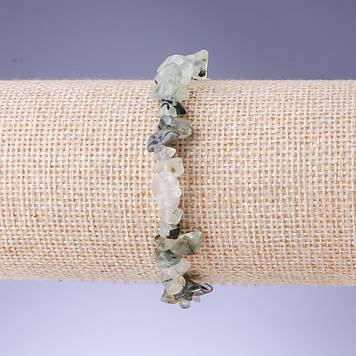 Браслет Преніт крихта 8х5мм+- L- 18см стрейч