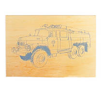Дощечка для випалювання "Пожежна машина" A5