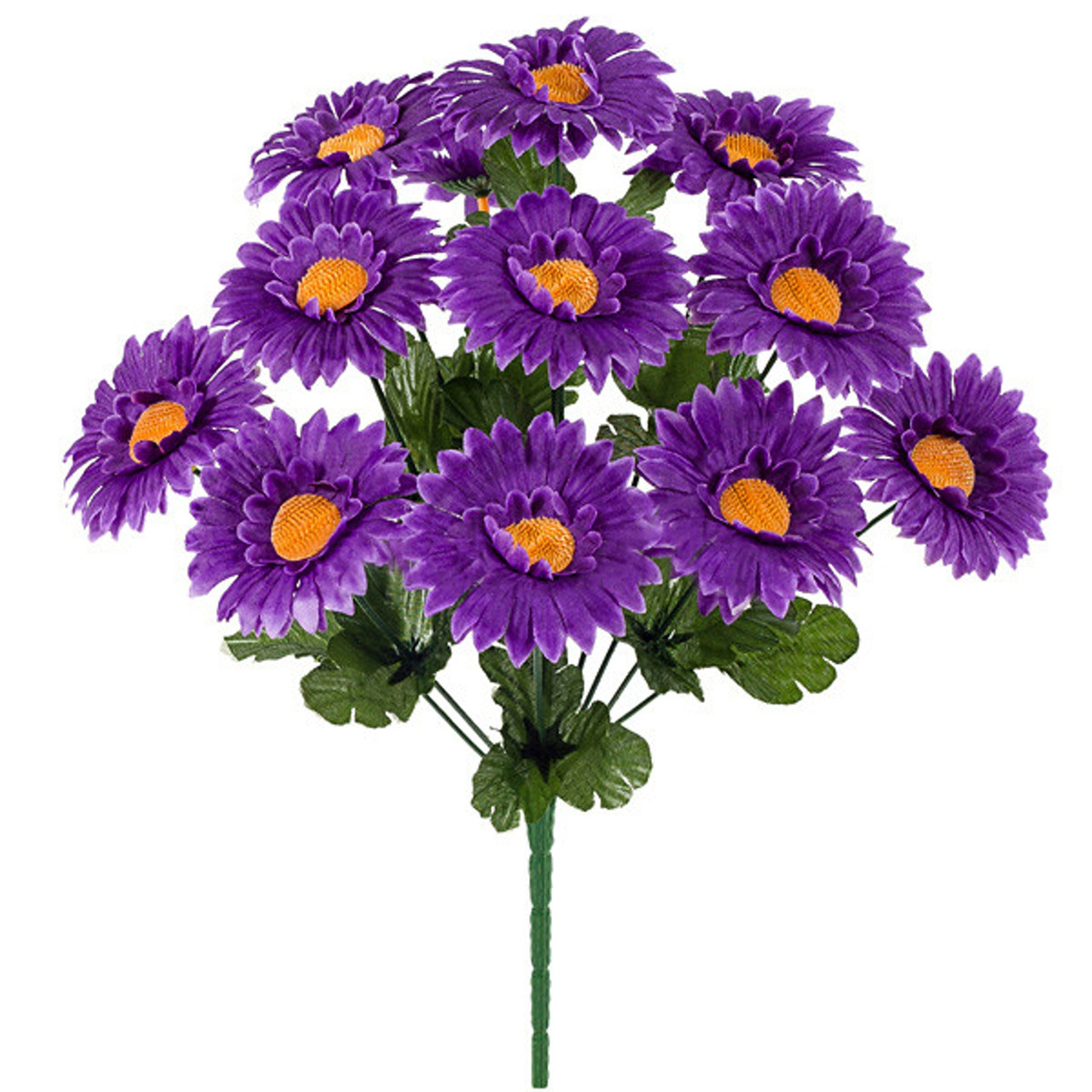 Букет штучний кольорових ромашок, 38см(20 шт в уп), фото 1