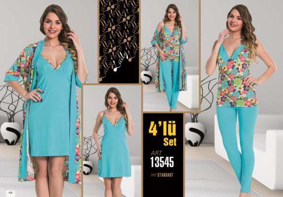 Комплект для сну з 4 предметів 13545 Lady Lingerie