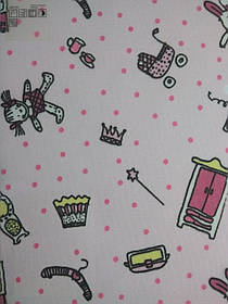 Рулонні штори Дитячі Феї B-352 рожевий