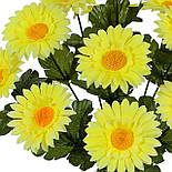 Букет штучний кольорових ромашок, 38см(20 шт в уп), фото 2