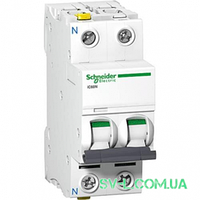 Автоматичний вимикач 40A 6kA 2 полюси тип B A9F78240 Acti9 iC60N Schneider Electric