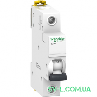 Автоматичний вимикач 4A 6kA 1 полюс тип C A9K24104 Acti9 iK60 Schneider Electric