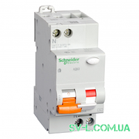 Дифавтомат 16A 30mA 4,5 kA 2 полюси тип C тип AC 11473 Домовик АД63К Schneider Electric