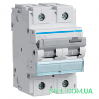 Автоматичний вимикач 100A 10кА 2 полюси тип C HLF290S Hager